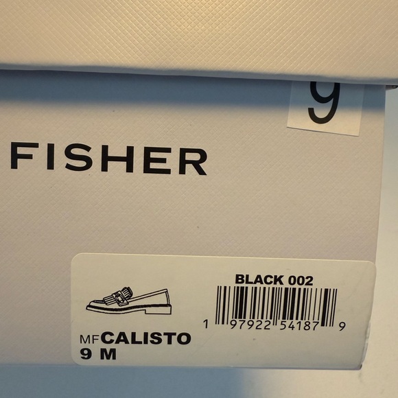 Marc Fisher Black and Tan Flats with Gold Chain Detail - Picture 4 of 4